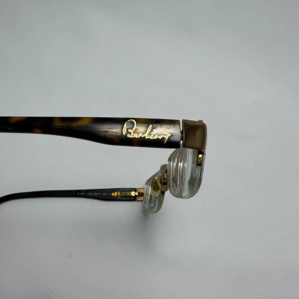 Burberry Gold Half Rim Eyeglasses - Frames Only